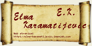 Elma Karamatijević vizit kartica
